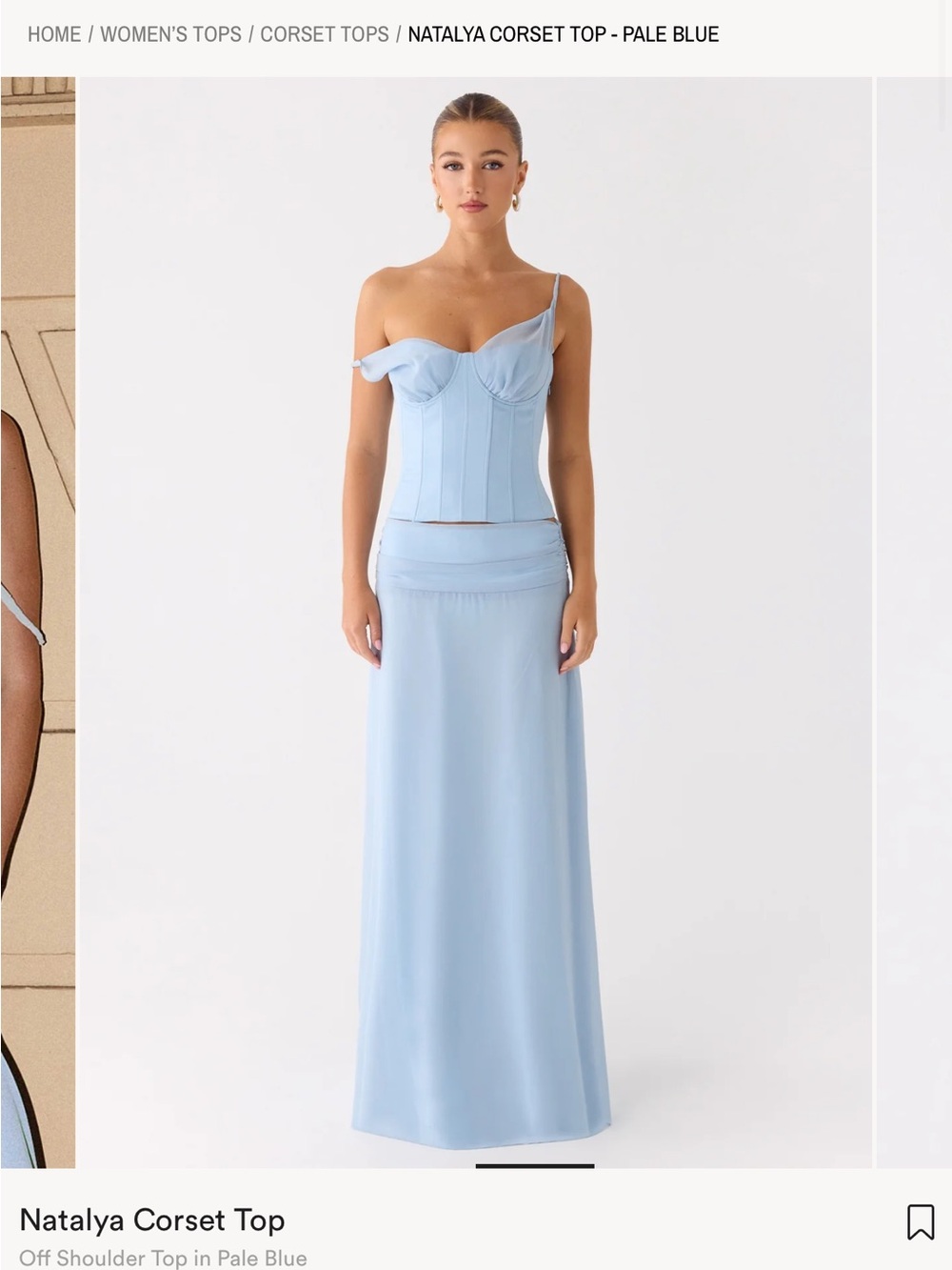 Nataya Pale Blue Maxi Set